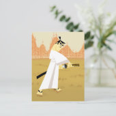 Samurai Jack Drawing Sword Postkarte (Stehend Vorderseite)