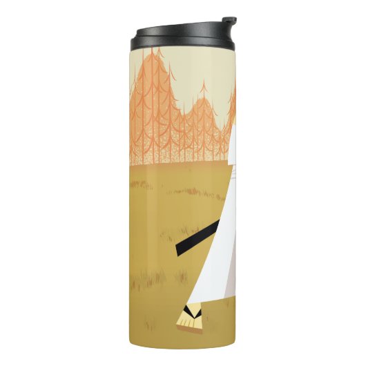 Samurai Jack Drawing Sword Thermosbecher (Nach links gedreht)