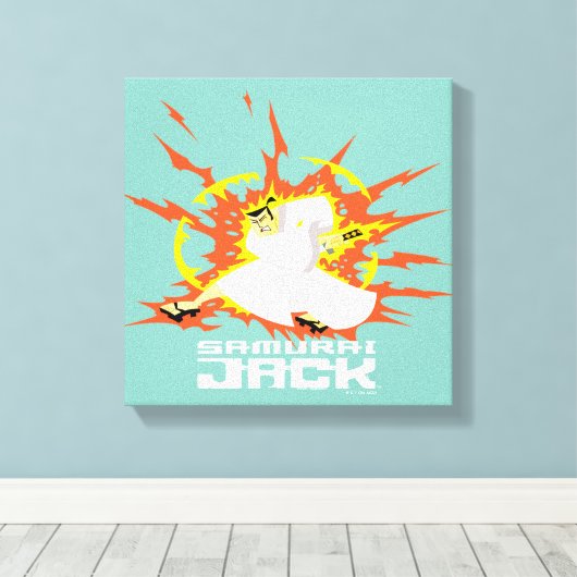 Samurai Jack Energy Graphic Leinwanddruck (Insitu (Holzboden))