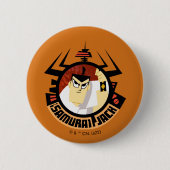 Samurai Jack in Aku Futuristic Frame Button (Vorderseite)