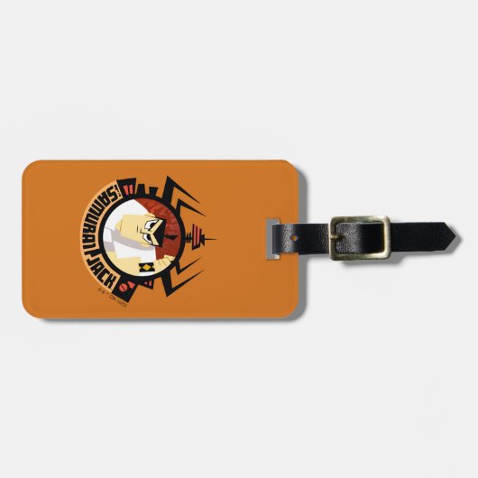 Samurai Jack in Aku Futuristic Frame Gepäckanhänger (Vorderseite horizontal)