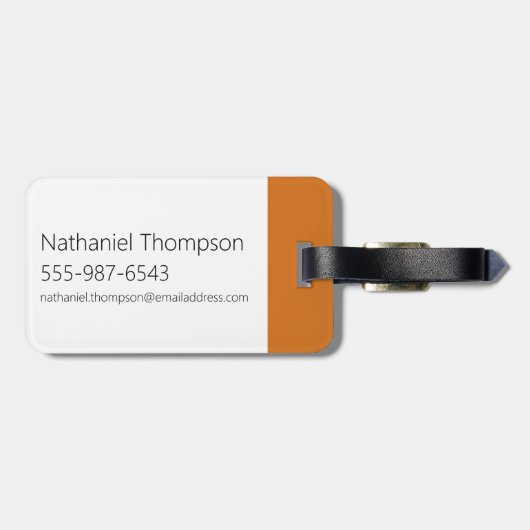 Samurai Jack in Aku Futuristic Frame Gepäckanhänger (Rückseite horizontal)