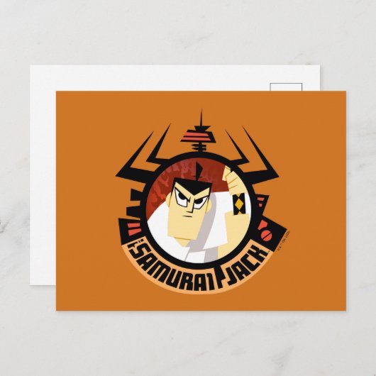 Samurai Jack in Aku Futuristic Frame Postkarte (Vorne/Hinten)