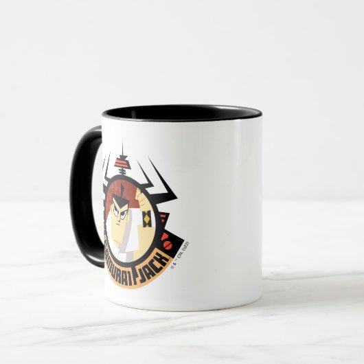 Samurai Jack In Aku Futuristic Frame Tasse (Vorderseite Links)