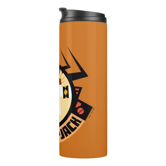 Samurai Jack in Aku Futuristic Frame Thermosbecher (Nach rechts gedreht)