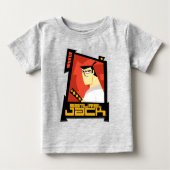 Samurai Jack lächelt futuristische Rahmen Grafik Baby T-shirt (Vorderseite)