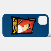 Samurai Jack lächelt futuristische Rahmen Grafik Case-Mate iPhone Hülle (Rückseite (Horizontal))