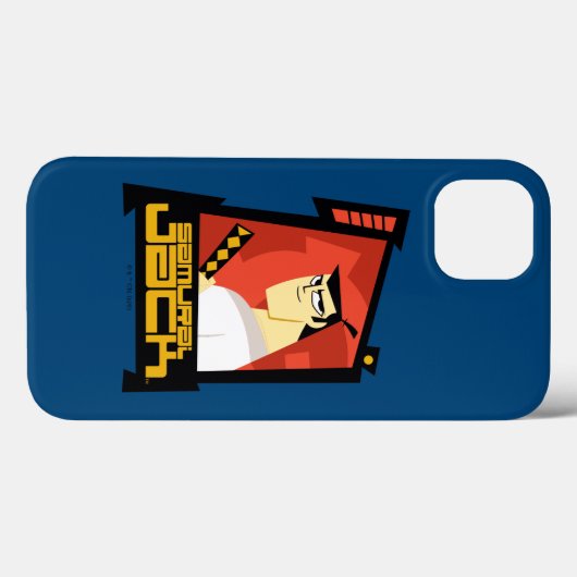 Samurai Jack lächelt futuristische Rahmen Grafik Case-Mate iPhone Hülle (Rückseite (Horizontal))