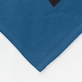 Samurai Jack lächelt futuristische Rahmen Grafik Fleecedecke (Ecke)