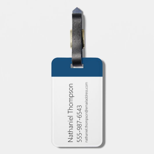 Samurai Jack lächelt futuristische Rahmen Grafik Gepäckanhänger (Rückseite vertikal)