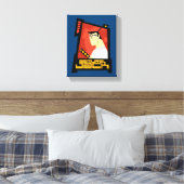 Samurai Jack lächelt futuristische Rahmen Grafik Leinwanddruck (Insitu (Schlafzimmer))