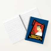 Samurai Jack lächelt futuristische Rahmen Grafik Notizblock (Innenseite)