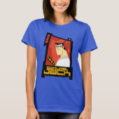Samurai Jack lächelt futuristische Rahmen Grafik T-Shirt (Vorderseite)