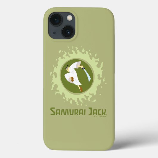 Samurai Jack Leaping Graphic Case-Mate iPhone Hülle (Rückseite)