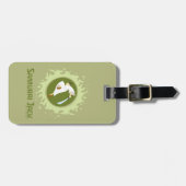 Samurai Jack Leaping Graphic Gepäckanhänger (Vorderseite horizontal)