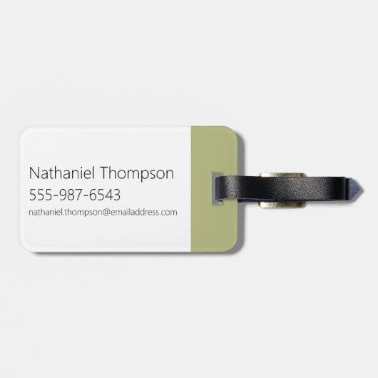 Samurai Jack Leaping Graphic Gepäckanhänger (Rückseite horizontal)