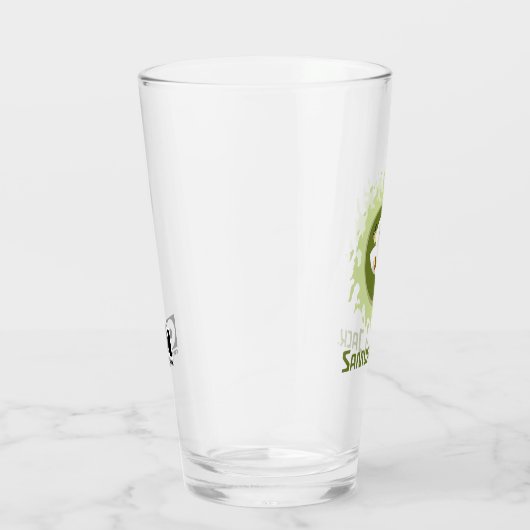 Samurai Jack Leaping Graphic Glas (Rechts)