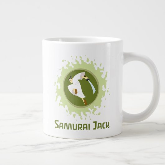 Samurai Jack Leaping Graphic Jumbo-Tasse (Rechts)