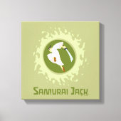 Samurai Jack Leaping Graphic Leinwanddruck (Vorderseite)