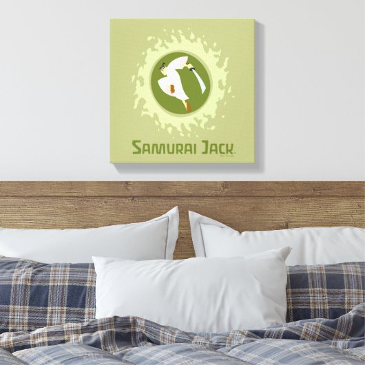 Samurai Jack Leaping Graphic Leinwanddruck (Insitu (Schlafzimmer))