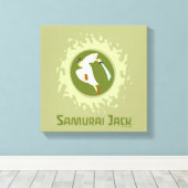 Samurai Jack Leaping Graphic Leinwanddruck (Insitu (Holzboden))