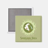 Samurai Jack Leaping Graphic Magnet (Vorderseite/Rückseite)