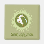 Samurai Jack Leaping Graphic Magnet (Vorne)