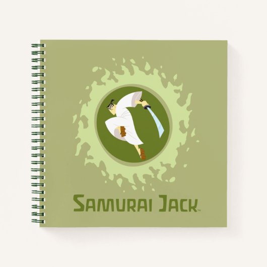 Samurai Jack Leaping Graphic Notizblock (Vorderseite)