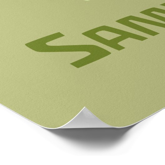 Samurai Jack Leaping Graphic Poster (Ecke)