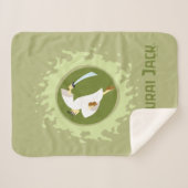 Samurai Jack Leaping Graphic Sherpadecke (Vorderseite (Horizontal))