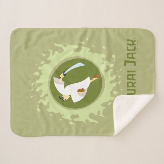 Samurai Jack Leaping Graphic Sherpadecke (Vorderseite (Horizontal))