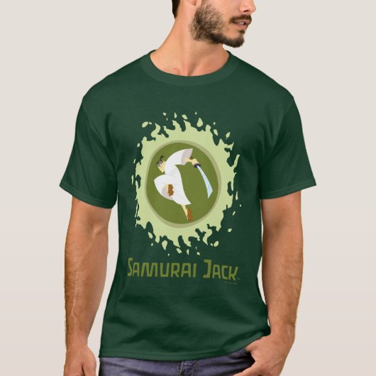 Samurai Jack Leaping Graphic T-Shirt (Vorderseite)