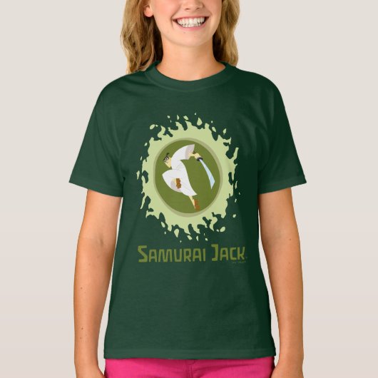 Samurai Jack Leaping Graphic T-Shirt (Vorderseite)