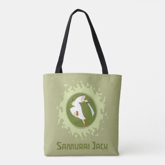 Samurai Jack Leaping Graphic Tasche (Rückseite)