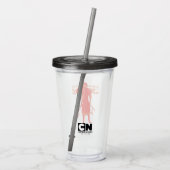 Samurai Jack Red Warrior Graphic Acryltrinkbecher (Rückseite)