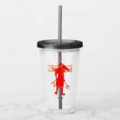 Samurai Jack Red Warrior Graphic Acryltrinkbecher (Vorderseite)