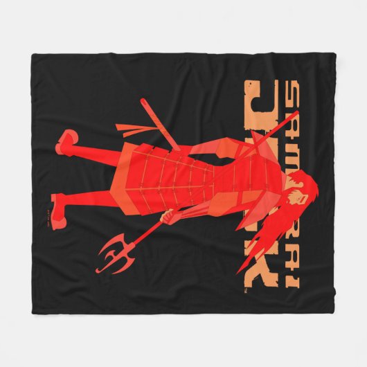 Samurai Jack Red Warrior Graphic Fleecedecke (Vorderseite (Horizontal))