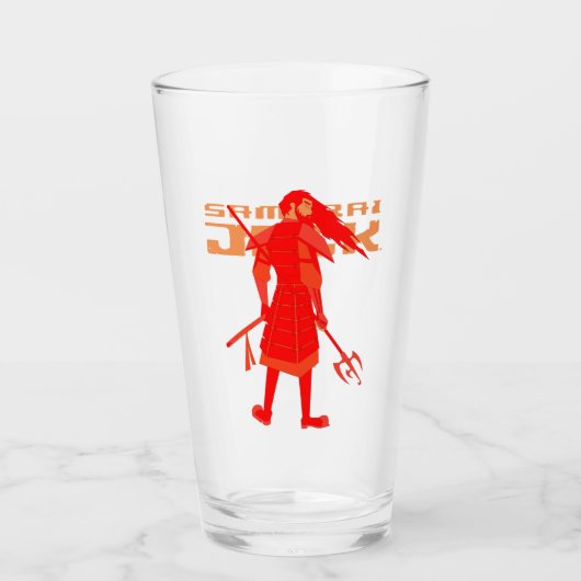 Samurai Jack Red Warrior Graphic Glas (Vorderseite)