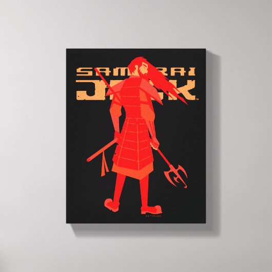 Samurai Jack Red Warrior Graphic Leinwanddruck (Vorderseite)