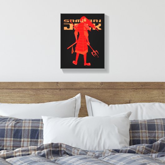 Samurai Jack Red Warrior Graphic Leinwanddruck (Insitu (Schlafzimmer))