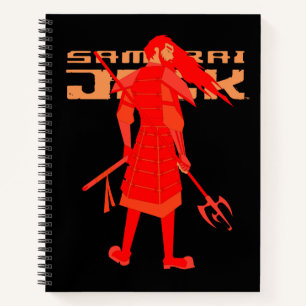 Samurai Jack Red Warrior Graphic Notizblock