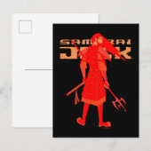 Samurai Jack Red Warrior Graphic Postkarte (Vorne/Hinten)