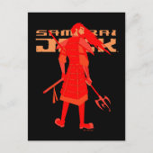 Samurai Jack Red Warrior Graphic Postkarte (Vorderseite)