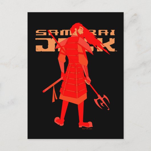 Samurai Jack Red Warrior Graphic Postkarte (Vorderseite)