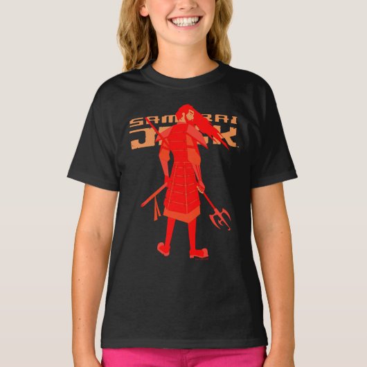 Samurai Jack Red Warrior Graphic T-Shirt (Vorderseite)