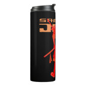 Samurai Jack Red Warrior Graphic Thermosbecher (Nach links gedreht)