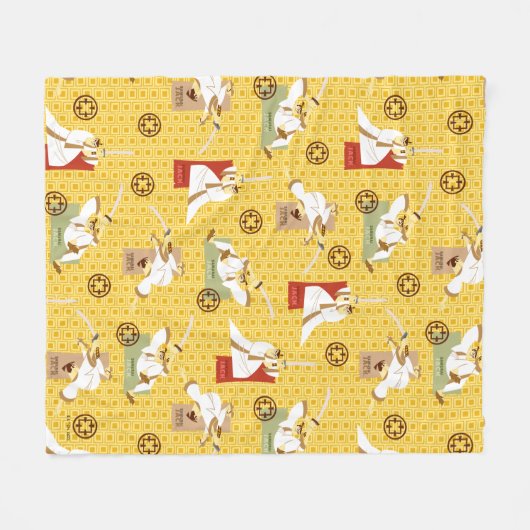 Samurai Jack Schwert Posen Zeichen Kunstmuster Fleecedecke (Vorderseite (Horizontal))