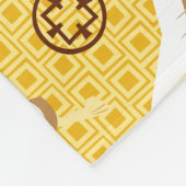 Samurai Jack Schwert Posen Zeichen Kunstmuster Fleecedecke (Ecke)