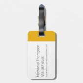 Samurai Jack Schwert Posen Zeichen Kunstmuster Gepäckanhänger (Rückseite vertikal)