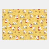 Samurai Jack Schwert Posen Zeichen Kunstmuster Geschenkpapier Set (Vorderseite)